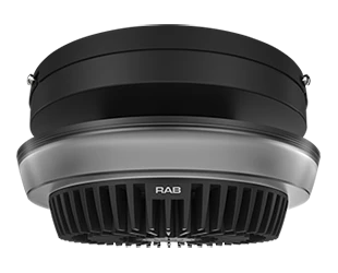 RAB Park34 LED Garage Light Field Adjustable 40W/30W/20W 3000K/4000K/5000K 120V/277V 0-10V Dimming With Battery Backup Bronze (PARK34-40/E)