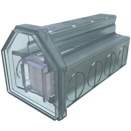 ILSCO Clear tap Insulated Aluminum Multi-Tap Connector Dual Rated Conductor Range 350-6 4 Ports Tin Plated UL CSA (PCT-4-350)