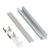 American Lighting 2M Double Flange Single Bundle With [1] 2M Double Flange Extrusion-2M High Grade Diffusion Lens-End Cap With Hole-End Cap Without Hole [6] Mounting Clips (PE-DBLF-2M-BNDL1)