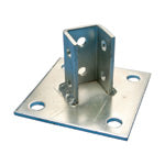 Caddy 45 Degree Post Base For Strut Type A Electrogalvanized 6 Inch X 6 Inch X 3-1/2 Inch (P110000EG)