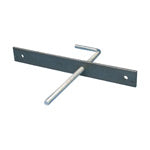 Caddy 370A Single Concrete Insert Plate And Rod 3/8 Inch Rod (370A0037PL)
