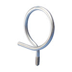 Caddy Threaded Bridle Ring 1-1/4 Inch Diameter 1/4 Inch Screw Metal (4BRT20)