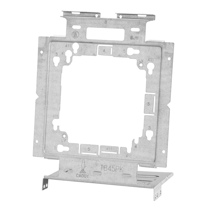 Caddy Box Mounting Plate With Far Side Support 4 Inch 4 11/16 Inch 5 Inch Box (TB45PK)