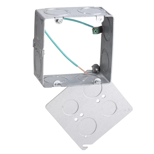 Caddy Open Back Box 4 11/16 Inch Box 1 Inch 1 1/4 Inch Knockout Sizes (OBB41D)