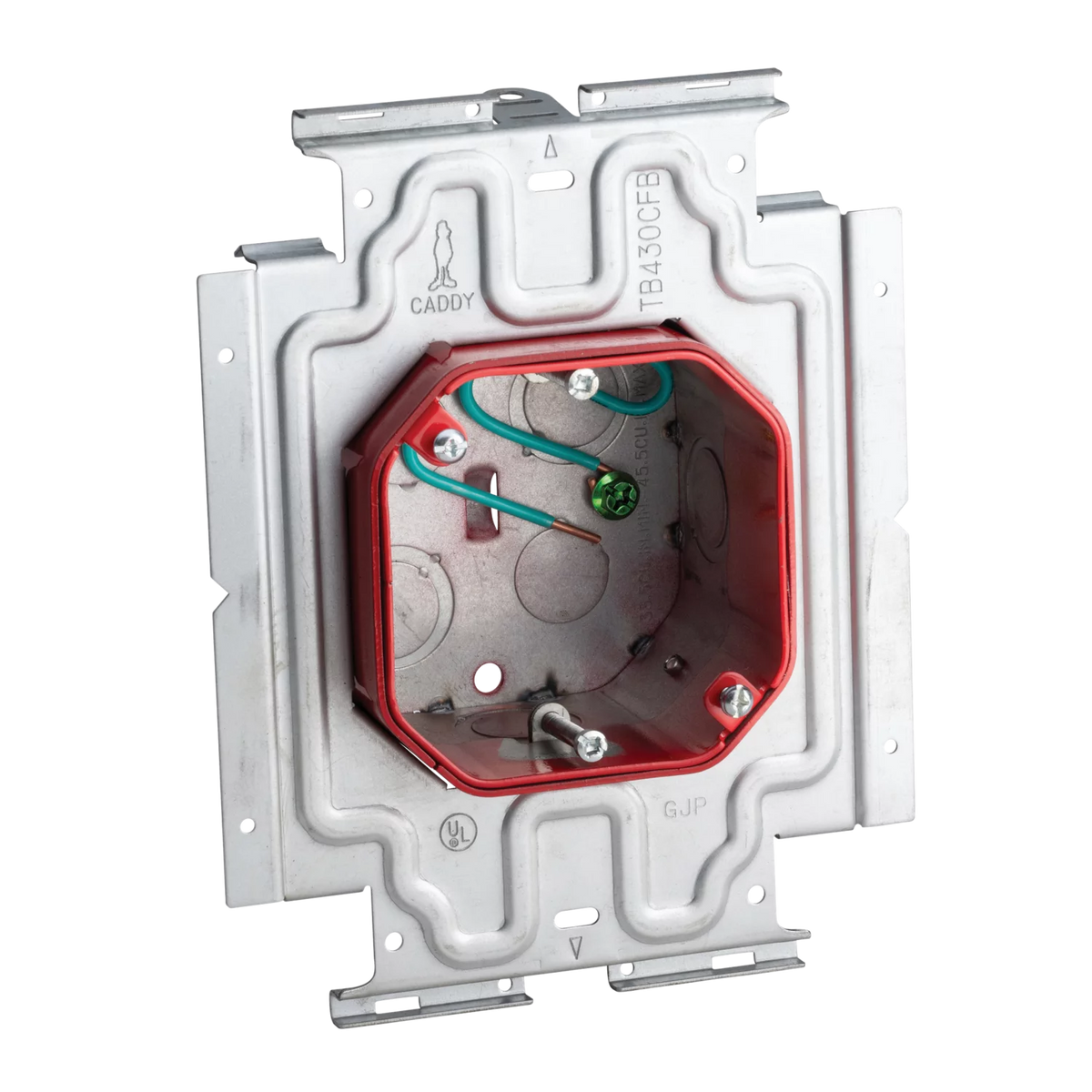 Caddy TB430CFB Adjustable Depth Octagon Fire Alarm Box/Mounting Plate ...