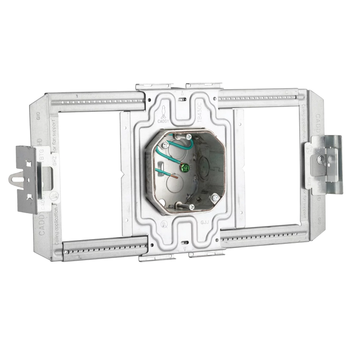 Caddy HD Telescoping Bracket With Octagon Box And T-Grid Clips (TBTOC)