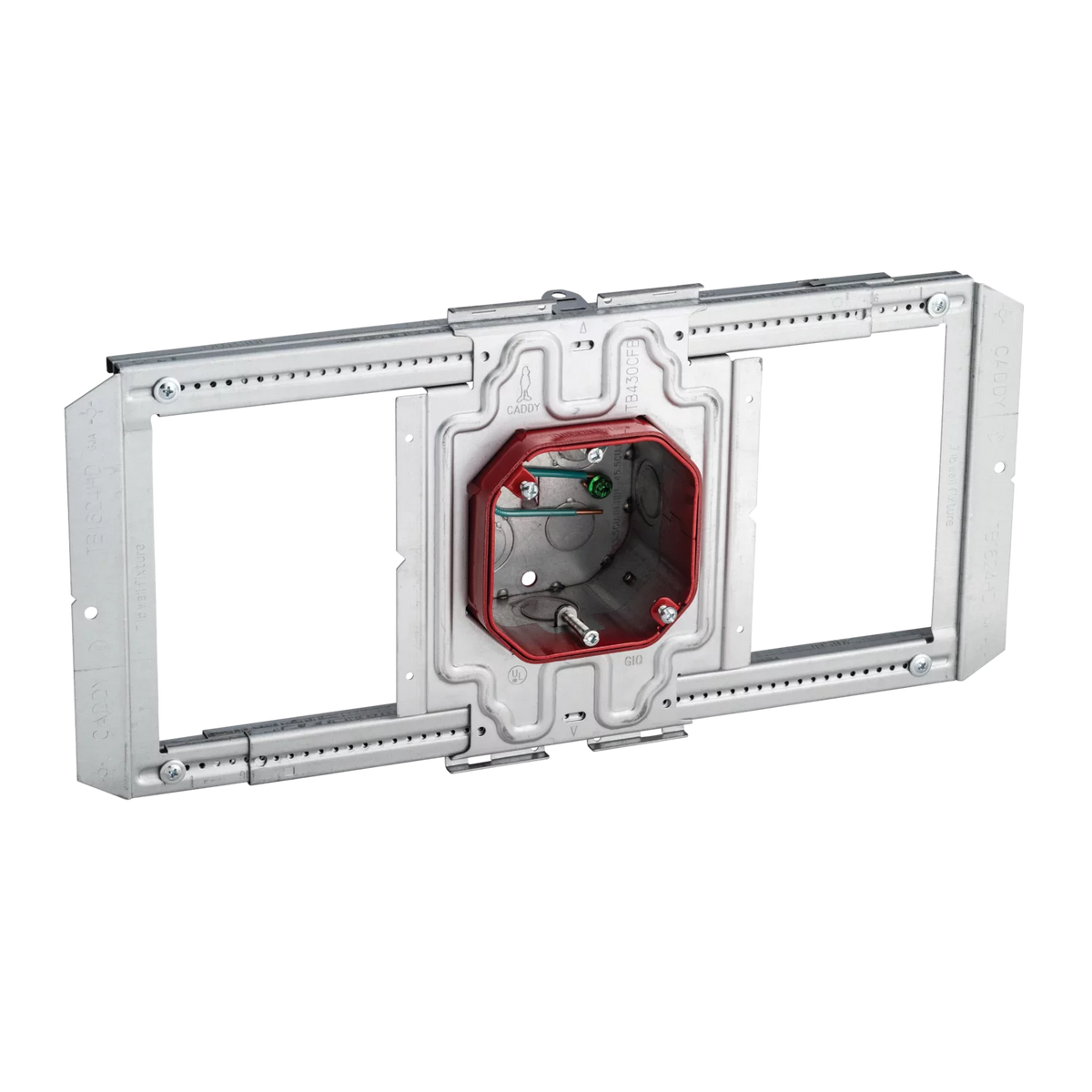Caddy TBRLOCR Adjustable Depth Octagon Fire Alarm Box/Rail On Bracket ...
