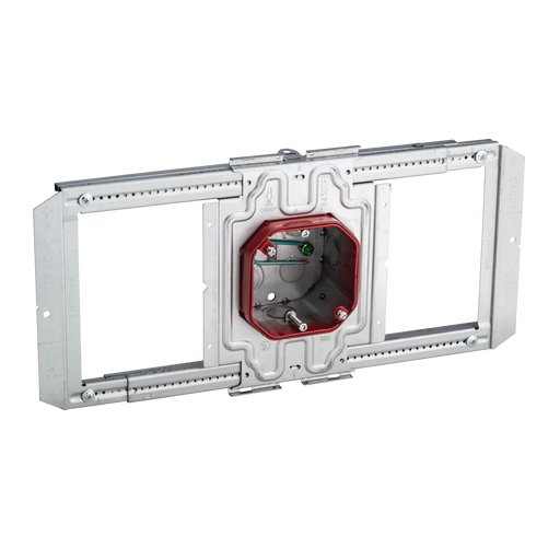 Caddy Adjustable Depth Octagon Fire Alarm Box And Rail On Bracket (TBRLOCR)