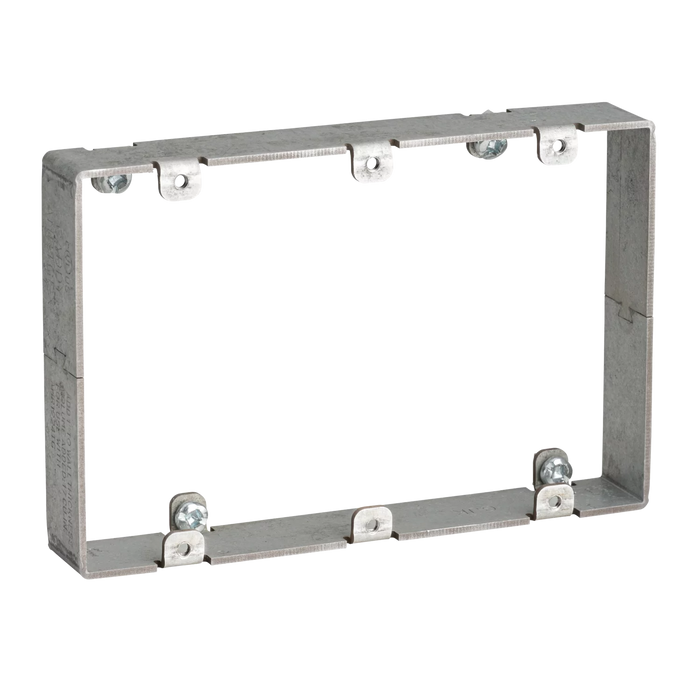 Caddy 1 Inch Deep Adjustable Mud Ring Extension Triple Gang (AMRTGEX)