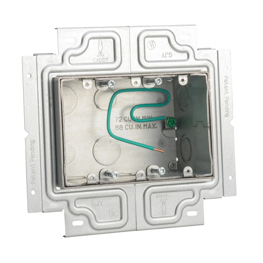 Caddy Adjustable Depth Multi-Gang Masonry Open Back Box - 3 Gang (TB3GM)