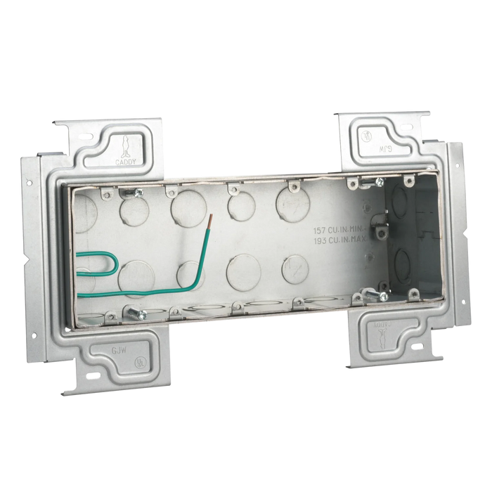 Caddy Adjustable Depth Multi-Gang Masonry Open Back Box - 6 Gang (TB6GM)