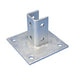 Caddy Square Post Base For Strut Type A Electrogalvanized 6 Inch X 6 Inch X 3-1/2 Inch (P11SQ000EG)