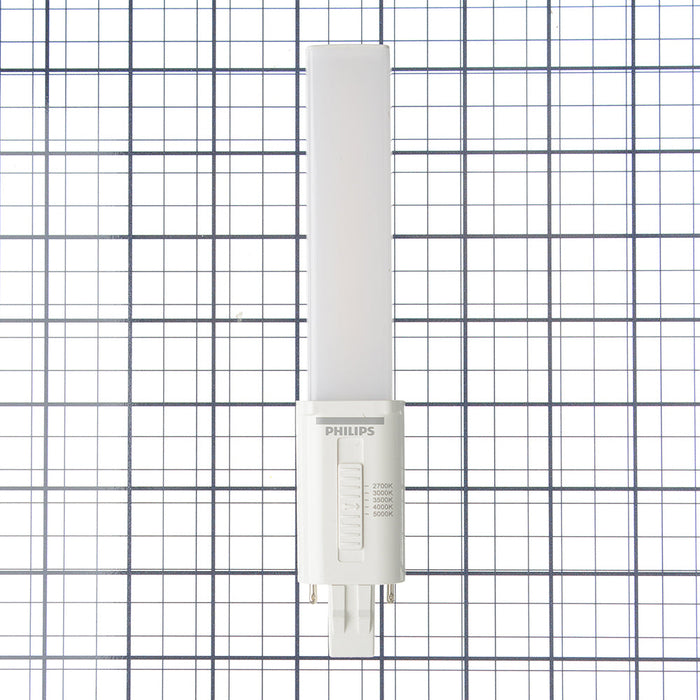 Philips 606574 6PL-S/COR/13H-5CCT/MF6/P/2P 20/1 6W LED PL-S Lamp GX23 Base CCT Selectable 2700K/3000K/3500K/4000K/5000K 82 CRI 120-277V (929004583004)