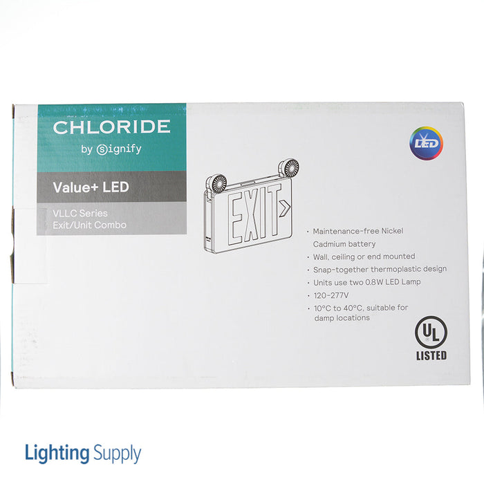 Philips Ready To Go Chloride VLLCR2R Exit Combination Red (912401289504)