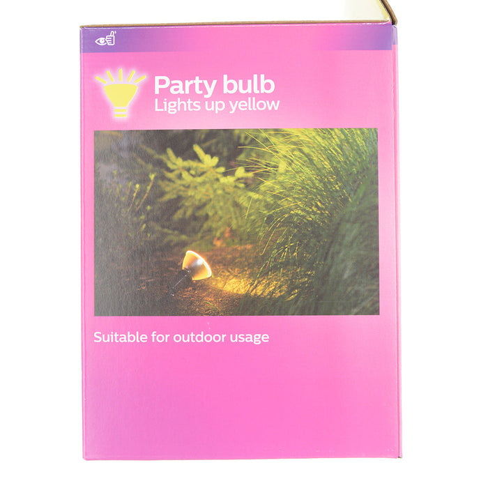 Philips 13.5PAR38/PER/YELLOW/G/E26/ND/ULW 3/1PF 568279 13.5W LED Party Spot PAR38 Lamp Yellow E26 Base Non-Dimmable (929001306633)