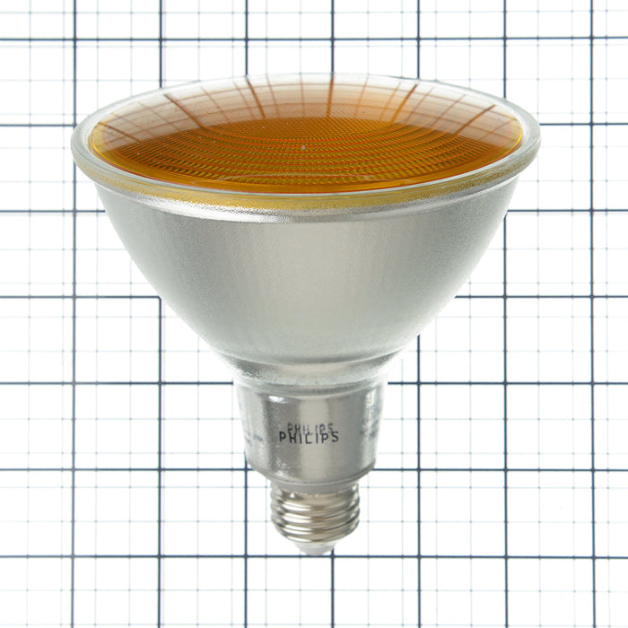 Philips 13.5PAR38/PER/YELLOW/G/E26/ND/ULW 3/1PF 568279 13.5W LED Party Spot PAR38 Lamp Yellow E26 Base Non-Dimmable (929001306633)