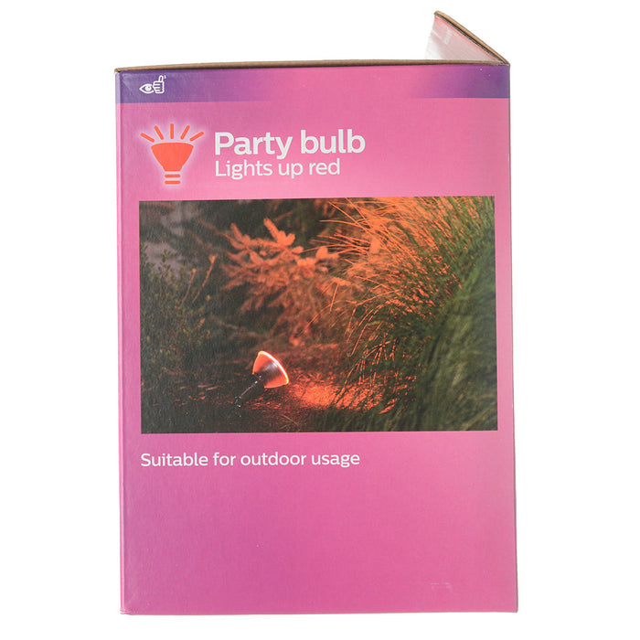 Philips 13.5PAR38/PER/RED/G/E26/ND/ULW 3/1PF 568295 13.5W LED Party Spot PAR38 Lamp Red E26 Base Non-Dimmable (929001306863)