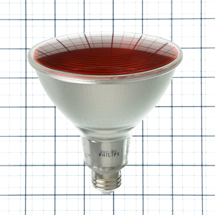 Philips 13.5PAR38/PER/RED/G/E26/ND/ULW 3/1PF 568295 13.5W LED Party Spot PAR38 Lamp Red E26 Base Non-Dimmable (929001306863)