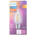 Philips 5.5F15/PER/927-922/CL/G/E26/WGX 1PF T20 572669 LED F15 Lamp 5.5W 120V 2200K-2700K Warm Glow 500Lm 300 Degree Beam 90 CRI E26 Base Clear (929002091593)