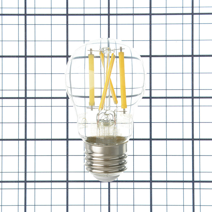 Philips 5A15/PER/UD/CL/G/E26/WGD 6/2PF T20 564385 5W LED A15 Bulb 120V 450Lm 2200-2700K Warm Glow 95 CRI E26 Base (929002986503)