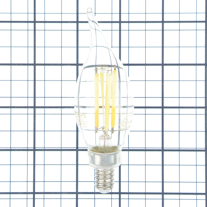 Philips 2.3BA11/PER/UD/CL/G/E12/WGD 6/3PFT20 566653 LED BA11 Lamp 2.3W 120V 2200K-2700K Warm Glow 185Lm 300 Degree Beam 95 CRI E12 Base Clear (929002991803)