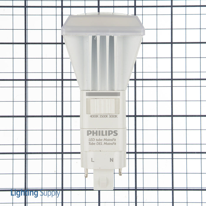 Philips 11PL-C/T/COR/32V-3CCT/MF15/P/20/1 3.94 Inch 11W PLED Lamp CCT Selectable 3000K/3500K/4000K 1425Lm/1450Lm/1500Lm Non-Dimmable G24q Base Frosted (929003477904)