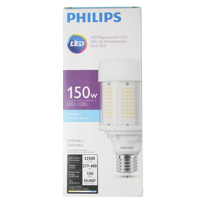 Philips 150CC/LED/850/LS EX39 G2 BB 277-480V 3/1 579037 LED Corn Cob Lamp 150W 277-480V 5000K Daylight 23500Lm 80 CRI EX39 Base (929003507304)