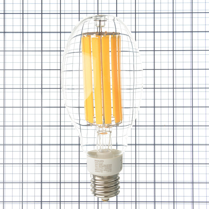 Philips 588251 54GC/LED/830 EX39 BB 6/1 54W LED Glass ED32 HID Lamp EX39 Base 9000Lm 3000K 80 CRI 120-277V 300 Degree Beam Angle Clear (929003773604)