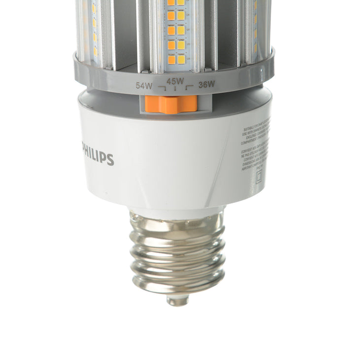 Philips 606244 54-45-36CC/LED/3PW/3CCT/Ex39 BB 3/1 LED Corn Cob EX39 Base Wattage/CCT Selectable 54W/45W/36W 3000K/4000K/5000K 120-277V 80 CRI Clear (929004258304)