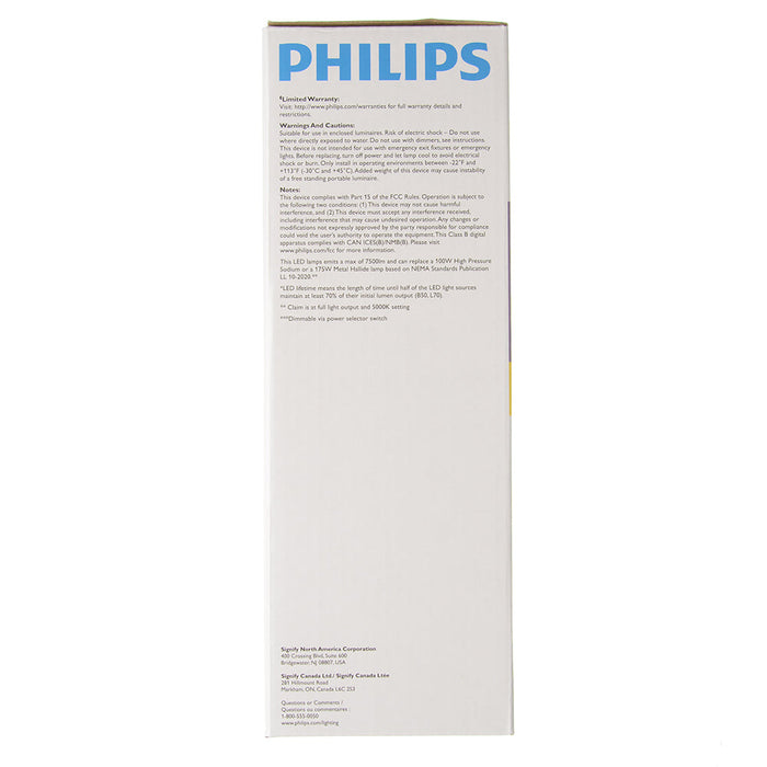 Philips 606244 54-45-36CC/LED/3PW/3CCT/Ex39 BB 3/1 LED Corn Cob EX39 Base Wattage/CCT Selectable 54W/45W/36W 3000K/4000K/5000K 120-277V 80 CRI Clear (929004258304)