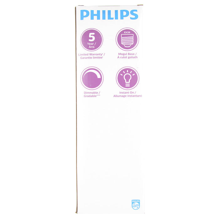Philips 607432 LED Corn Cob EX39 Base Wattage Selectable 100W/130W/180W 30000Lm 5000K 120-277V 70 CRI Clear (#929004280504)