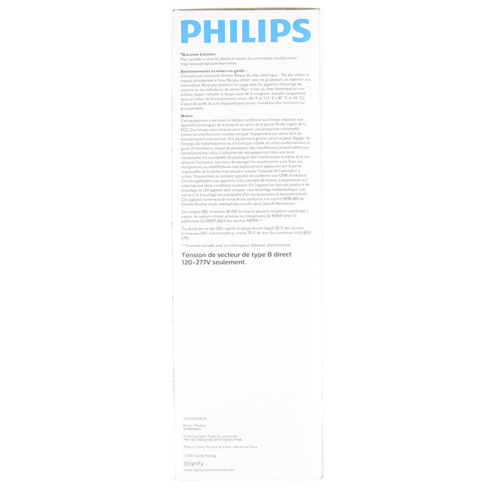 Philips 607432 LED Corn Cob EX39 Base Wattage Selectable 100W/130W/180W 30000Lm 5000K 120-277V 70 CRI Clear (#929004280504)
