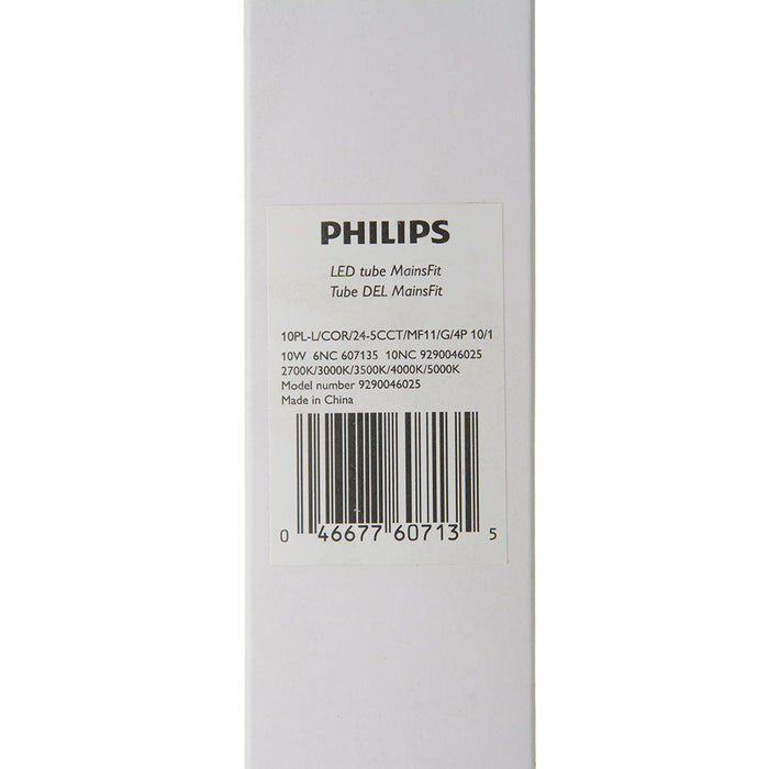 Philips 607135 CorePro LED PL-L Lamp 2G11 Base 10W CCT Selectable 2700K/3000K/3500K/4000K/5000K 120-277V Frosted (#929004602504)