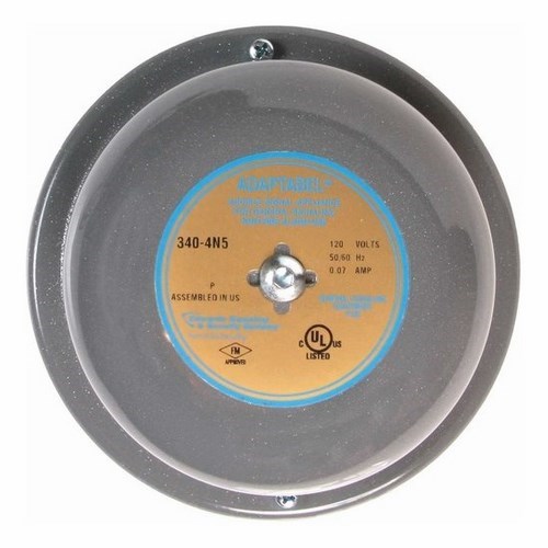 Edwards Signaling 4 Inch AC Vibrating Bell Can Be Used Inch Outdoor Applications With The Addition Of An Approved Box For The Application (340-4G5)