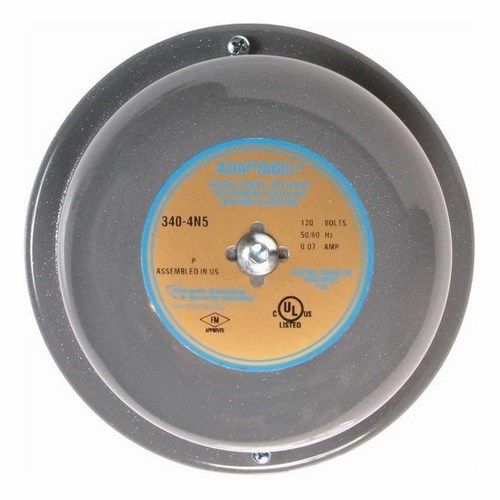 Edwards Signaling 4 Inch AC Vibrating Bell Can Be Used Inch Outdoor Applications With The Addition Of An Approved Box For The Application (340-4N5)