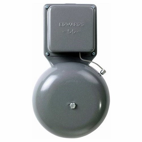 Edwards Signaling 6 Inch AC General Purpose Bell Exposed Striker Enclosed Grounded Terminal And Case (55-6G5)