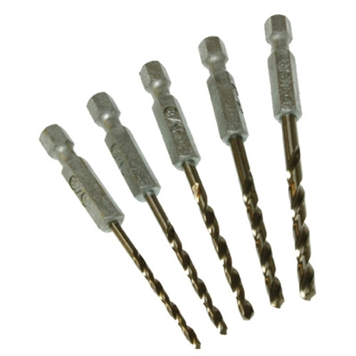 Metallics 5 Piece Hex Shank Drill Set-1 Per Pack (DHS5)