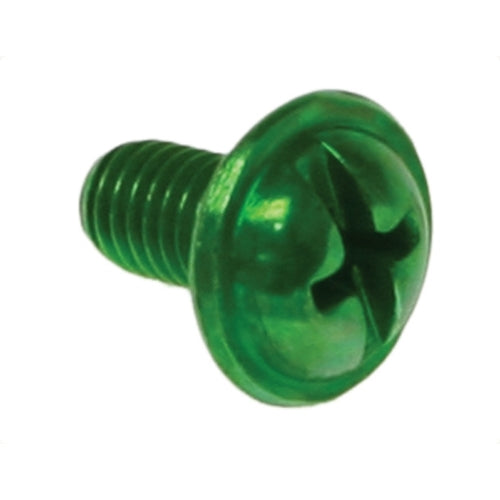 Metallics 10-32 X 3/8 Round Washer Head Combination Grounding Screw With Dog Point Zinc And Green-100 Per Box (GS20)