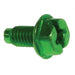 Metallics 10-32 X 3/8 Grounding Hex Head Quad With Dog Point Zinc And Green-100 Per Box (GSH21)