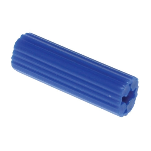 Metallics No.14 1-1/2 Inch Blue Collarless Vinyl Wall Anchor-100 Per Jar (J1111)