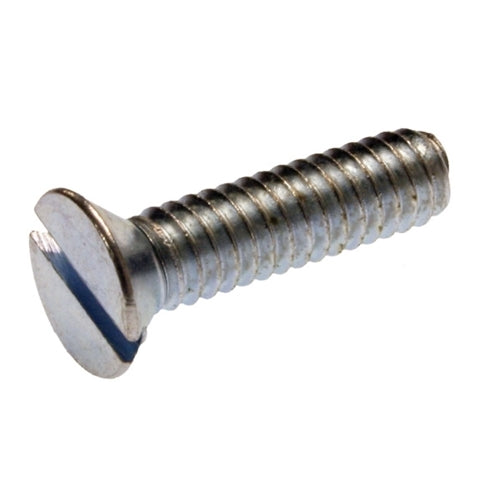 Metallics 6-32 X 1-1/2 Inch Flat Head Slotted Machine Screw Steel Zinc-100 Per Jar (JFM82)