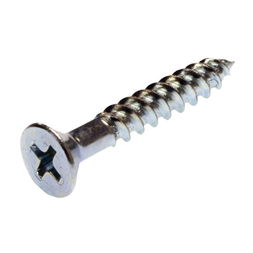 Metallics 10 X 1/2 Flat Head Phillips Wood Screw Zinc-100 Per Jar (JFWP27)