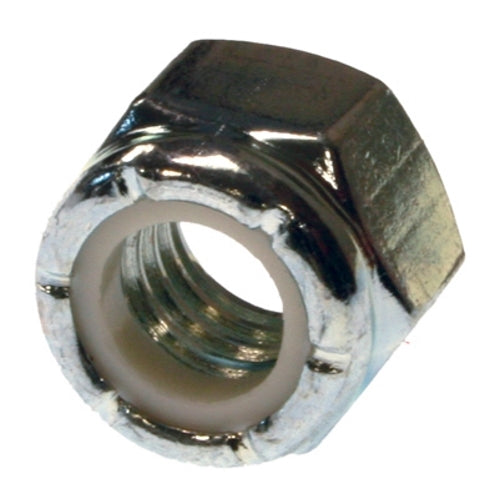 Metallics 3/8-16 Nylon Insert Lock Nut 18-8 Stainless Steel-100 Per Jar (JNYN165SS)