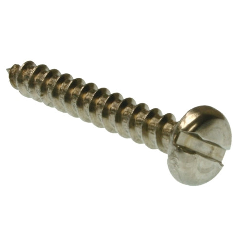 Metallics 10 X 1/2 Pan Head Slotted Tapping Screw 18-8 Stainless Steel-100 Per Jar (JSTS19)