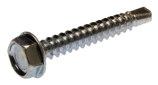 Metallics 12-14 X 2-1/2 5/16 Head Indented Hex Washer Head Self-Drilling Screw No.3 Point Steel Zinc-100 Per Jar (JTEKD12212)