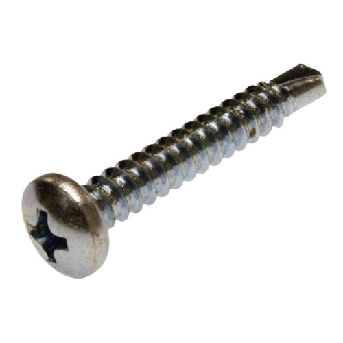 Metallics 8 X 1-1/4 Inch Pan Head Phillips Self-Drilling And Tapping Screw No.2 Point Steel Zinc-100 Per Jar (JTEK114P)