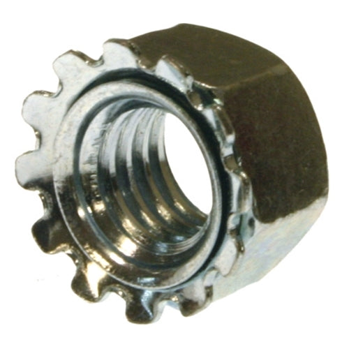 Metallics 1/4-20 Hex Kep Lock Nut 18-8 Stainless Steel-100 Per Jar (JTLN5SS)