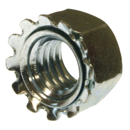 Metallics 8-32 Hex Kep Lock Nut Zinc-100 Per Package (JTLN2)