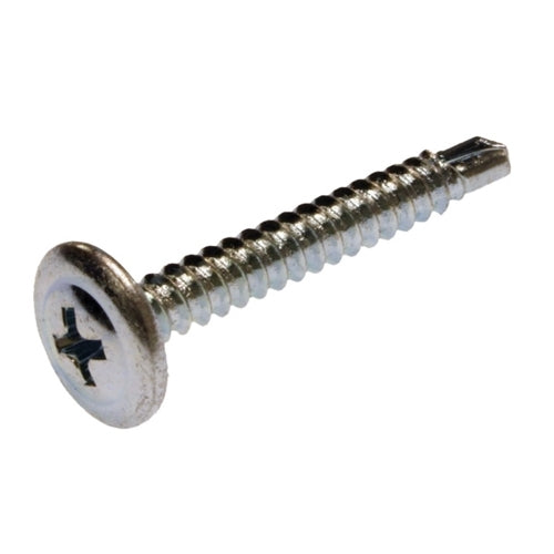 Metallics 8 X 1-1/4 Phillips Wafer Head Dry Wall Screw Fine Thread Self Drilling Point Zinc-1000 Per Box (WDS4M)