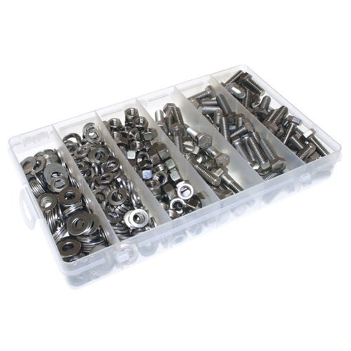 Metallics 1/4-20 Hex Bolt Nut And Washer Kit Stainless Steel-1 Per Pack (SBHK1420)